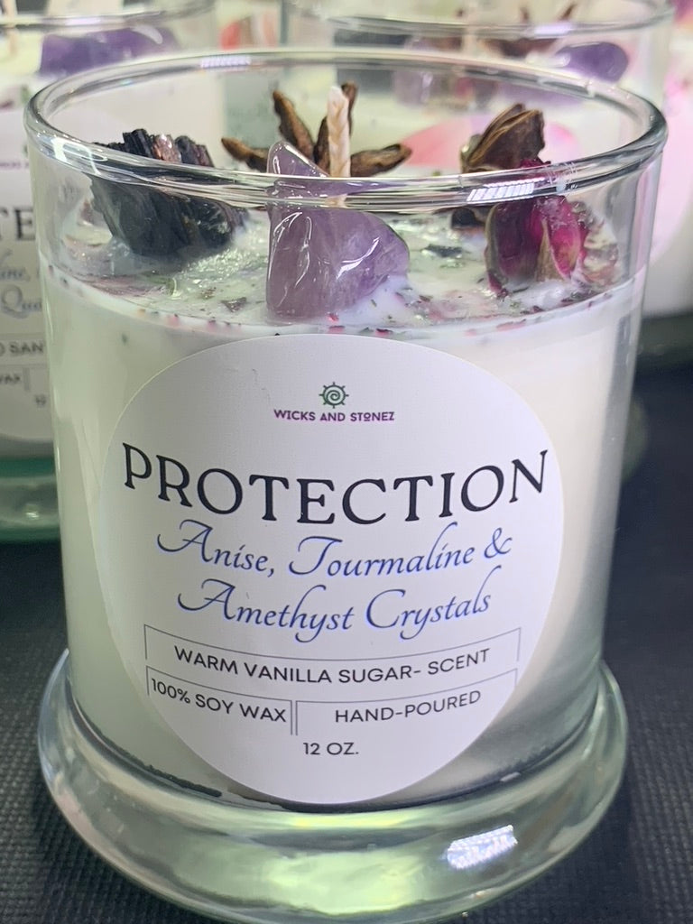 CRYSTAL CANDLE - PROTECTION