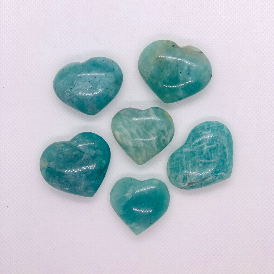 Amazonite Crystal Heart