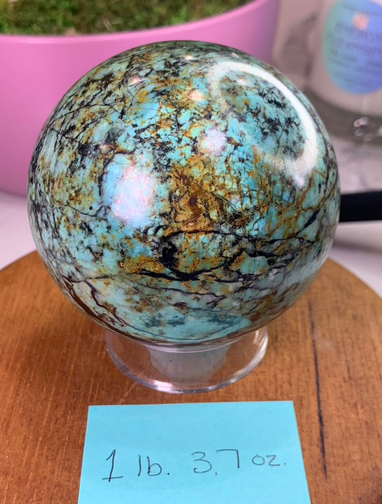 Chrysocolla Sphere