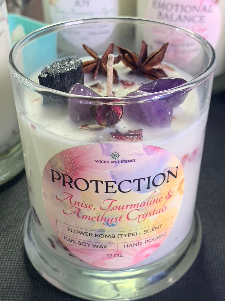 CRYSTAL CANDLE - PROTECTION