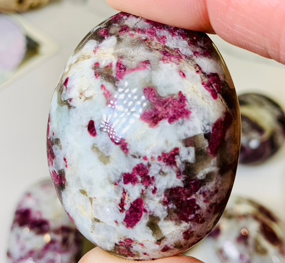 Rubellite Tourmaline-Palm Stones