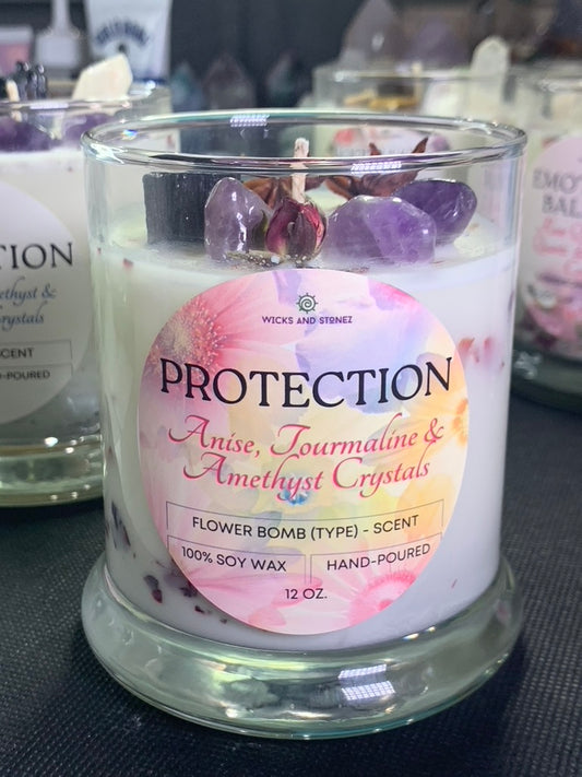 CRYSTAL CANDLE - PROTECTION