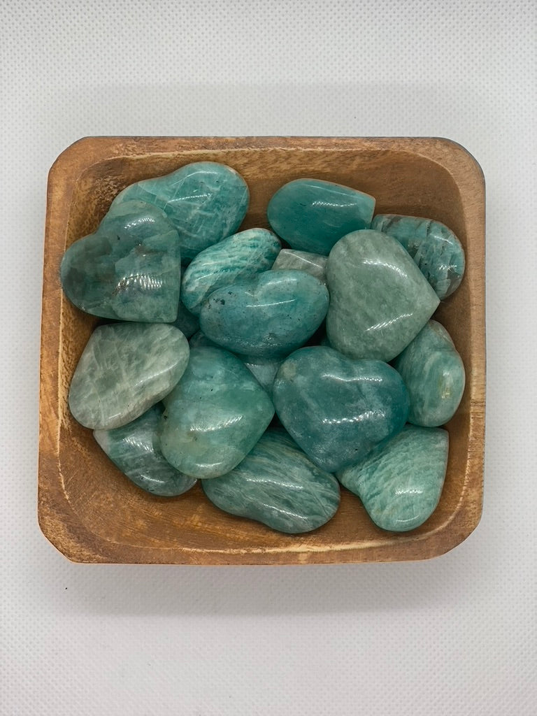 Amazonite Crystal Heart