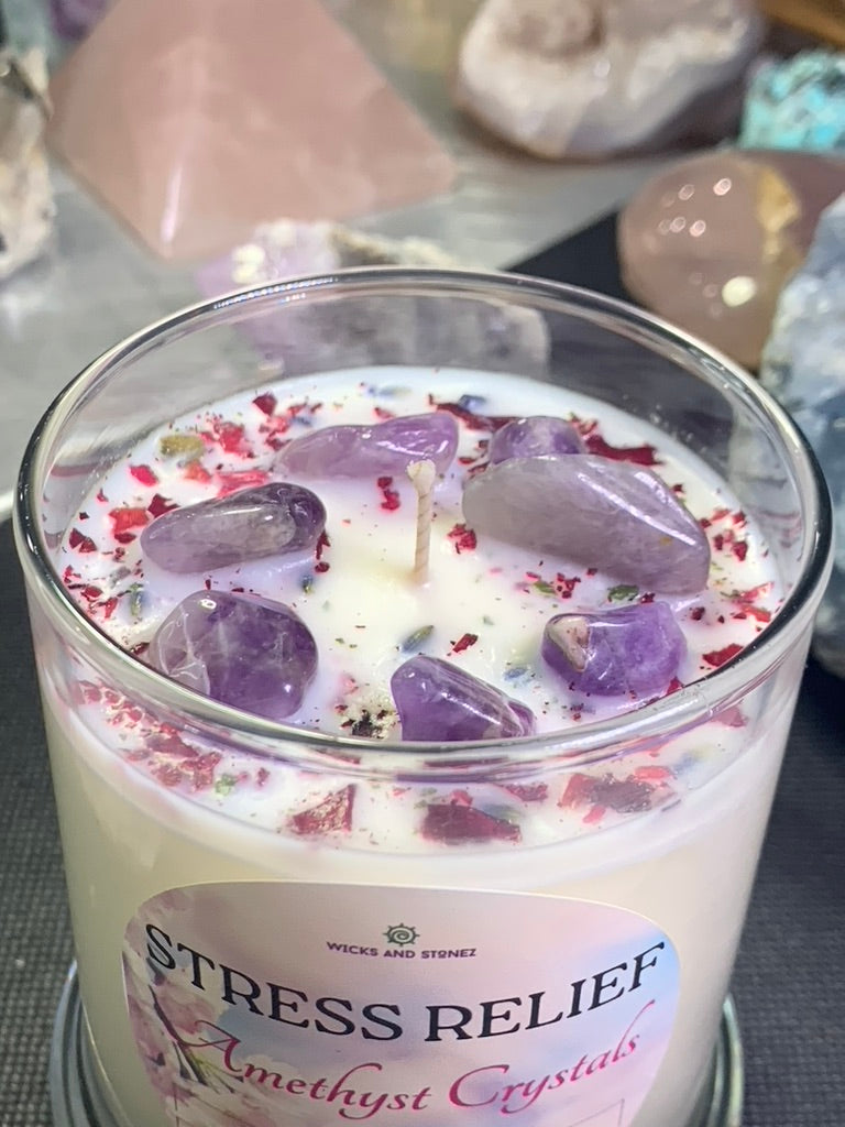 CRYSTAL CANDLE - Stress Relief