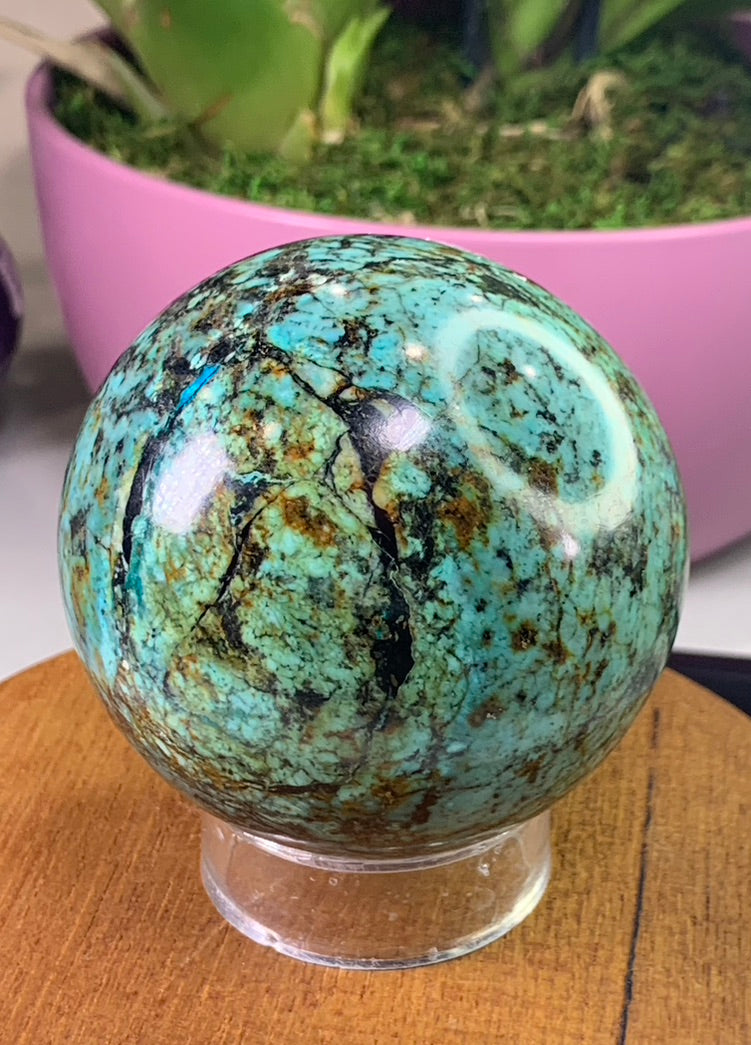 Chrysocolla Sphere