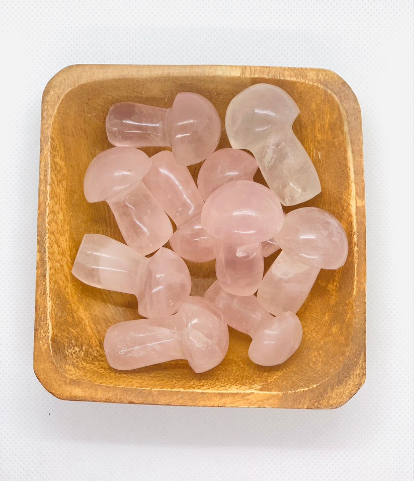 Rose Quartz Crystal Mushroom