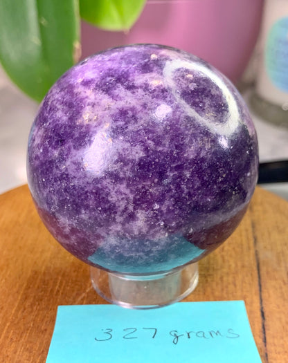 Lepidolite Crystal Sphere