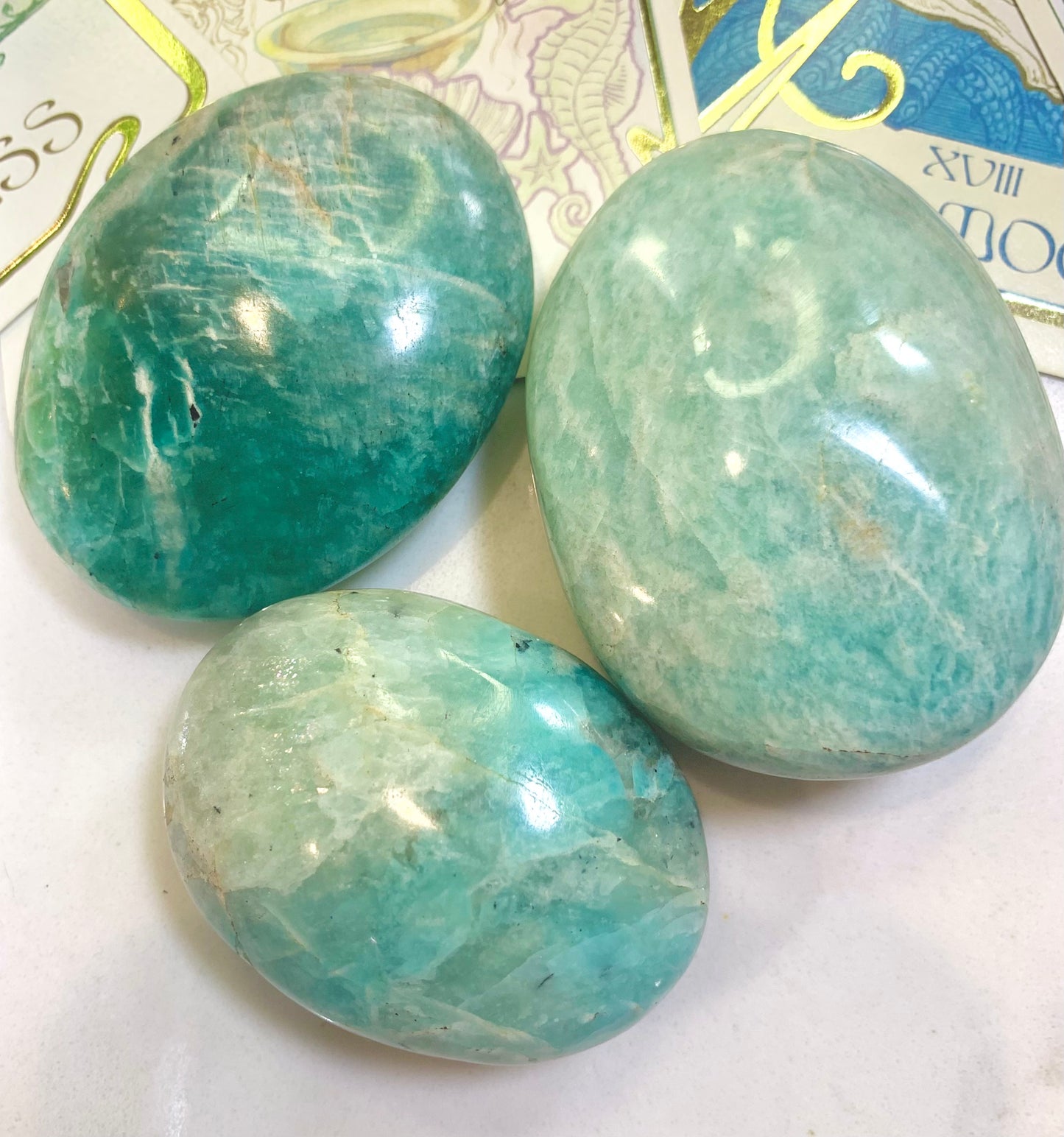 Amazonite Palmstones