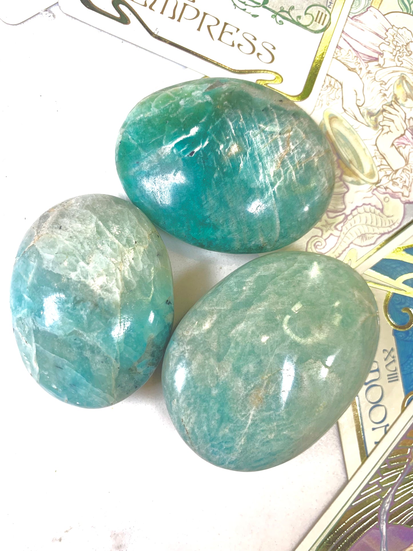 Amazonite Palmstones