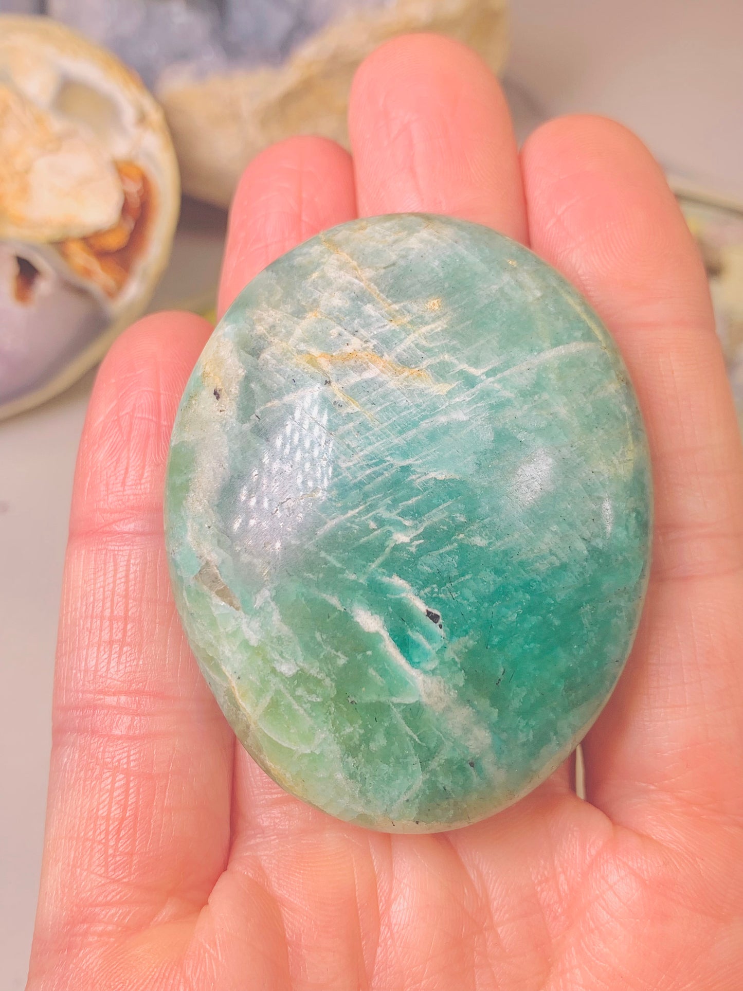 Amazonite Palmstones