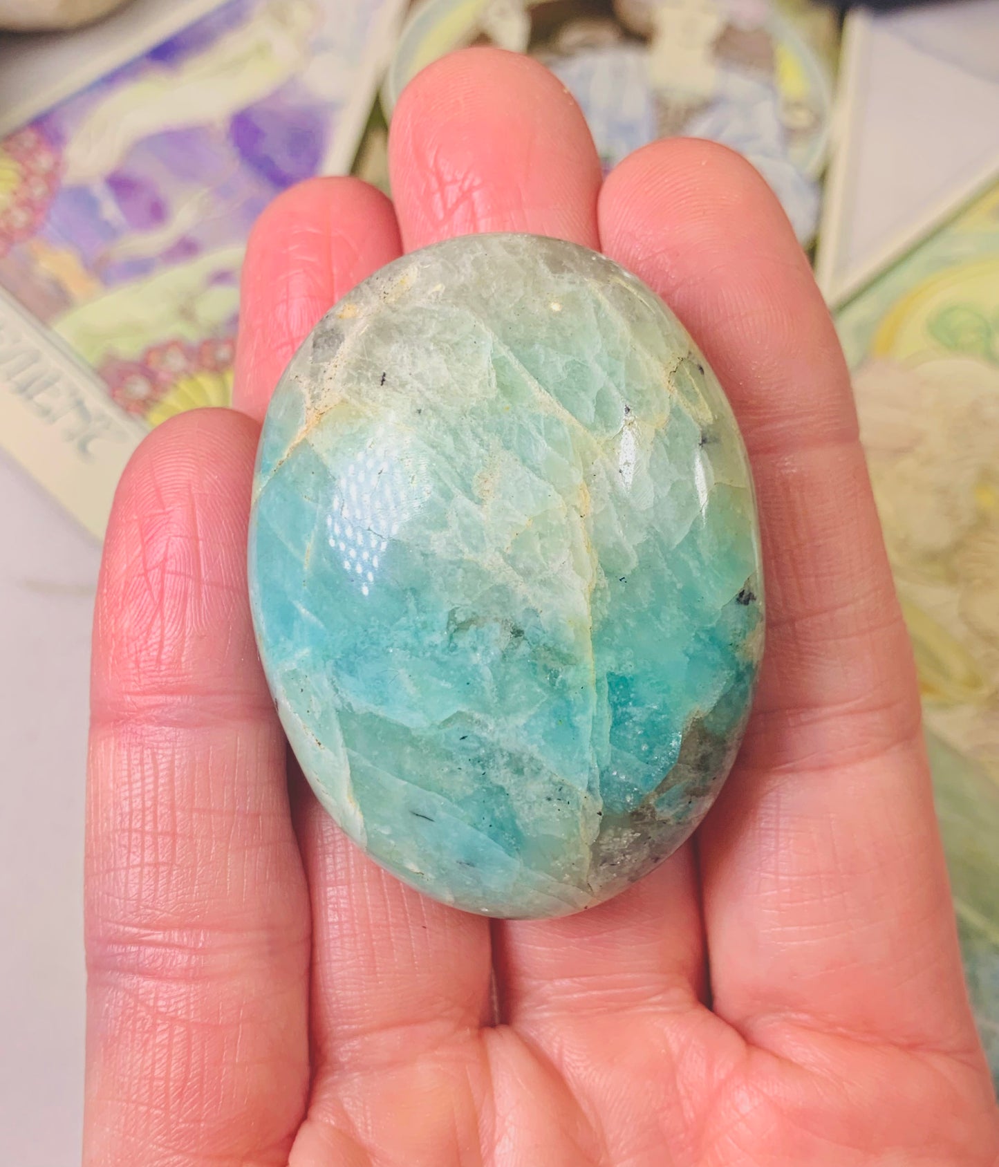 Amazonite Palmstones