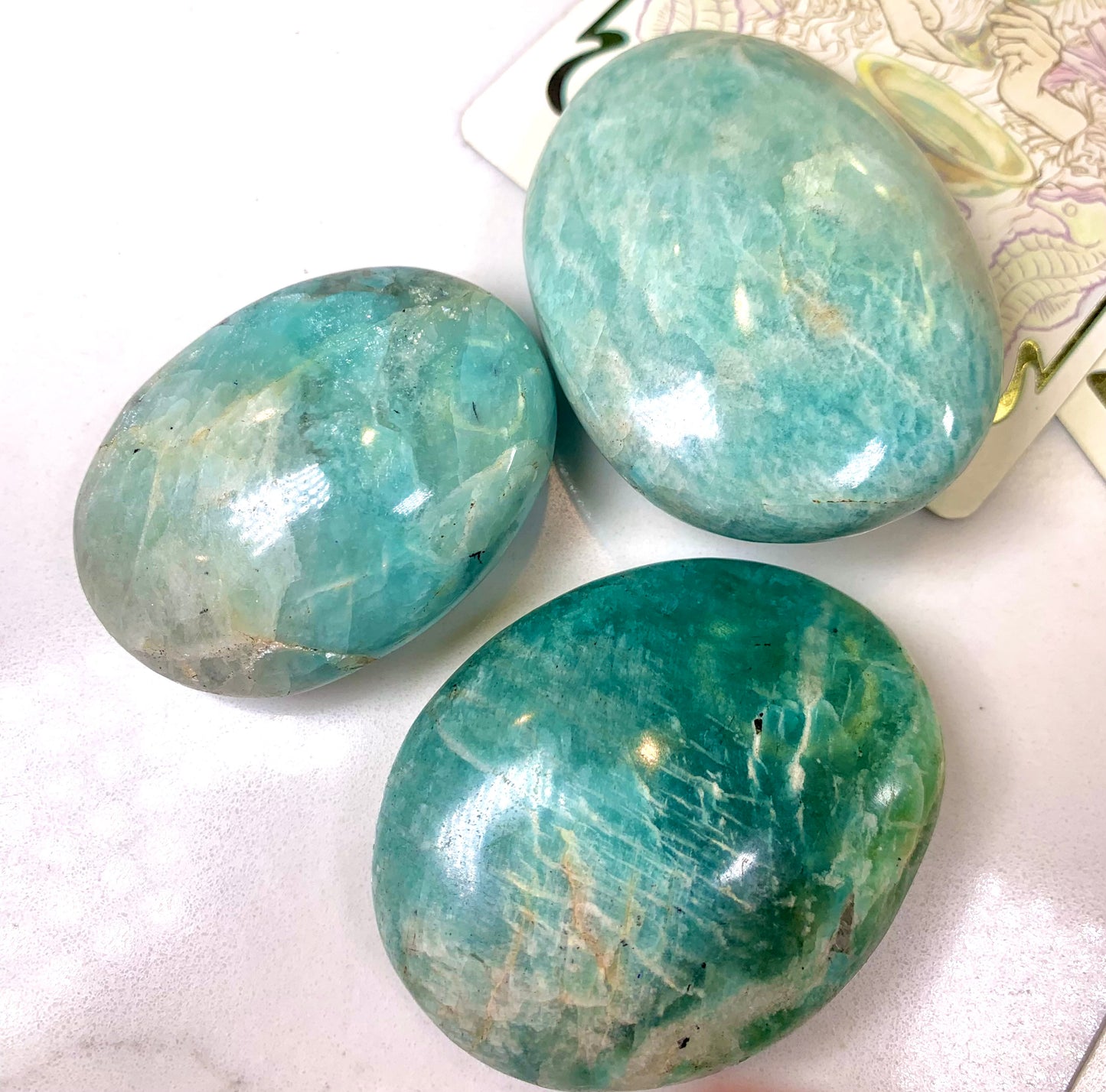 Amazonite Palmstones