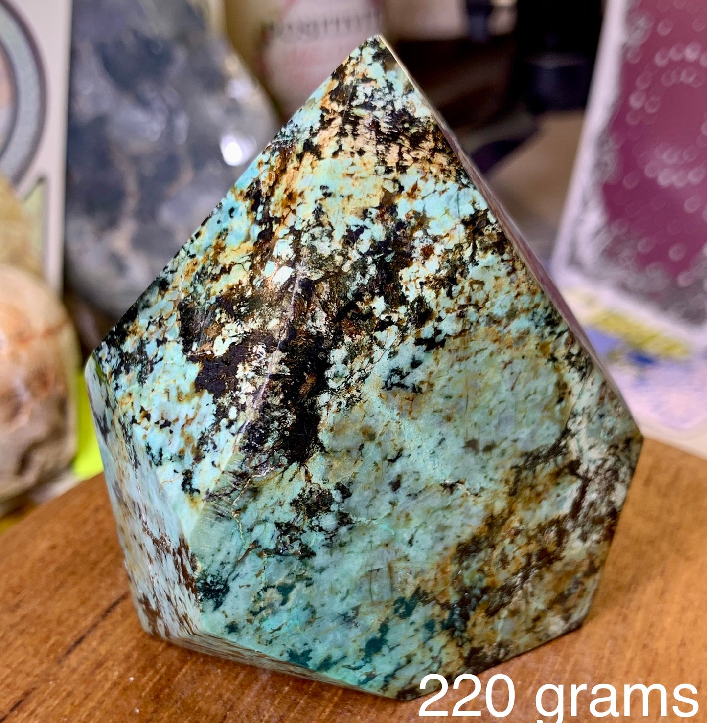 Chrysocolla Crystal Tower