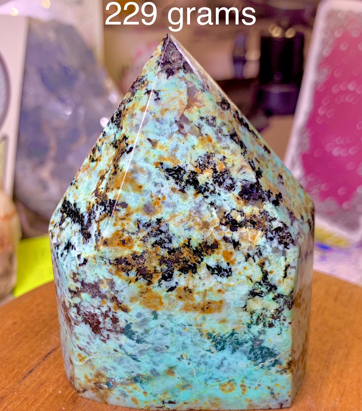 Chrysocolla Crystal Tower