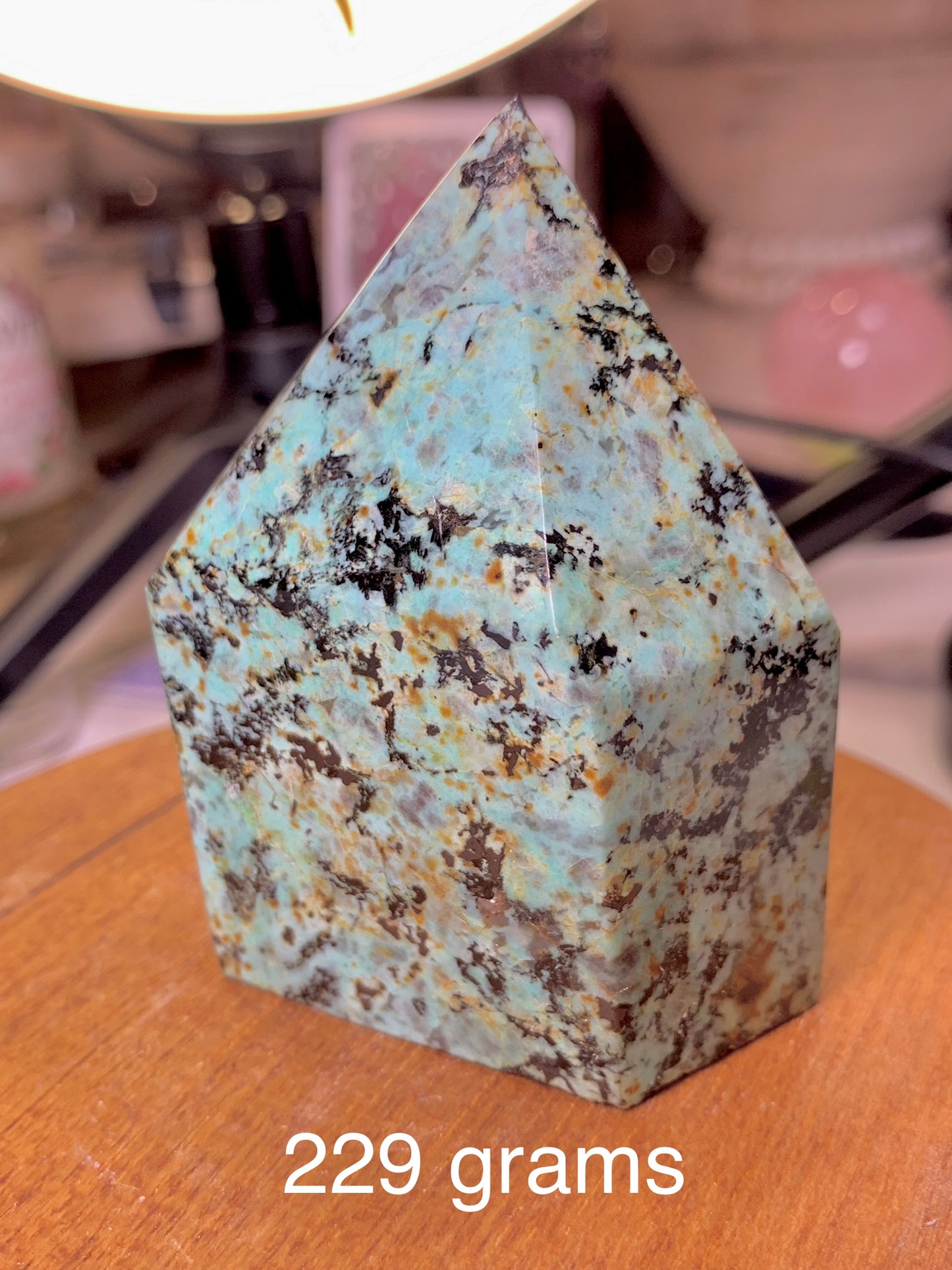 Chrysocolla Crystal Tower