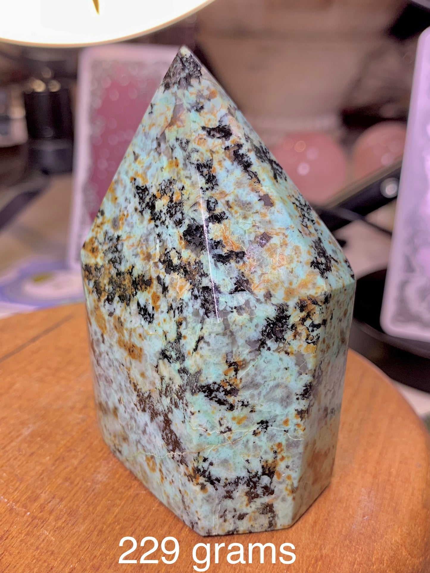 Chrysocolla Crystal Tower