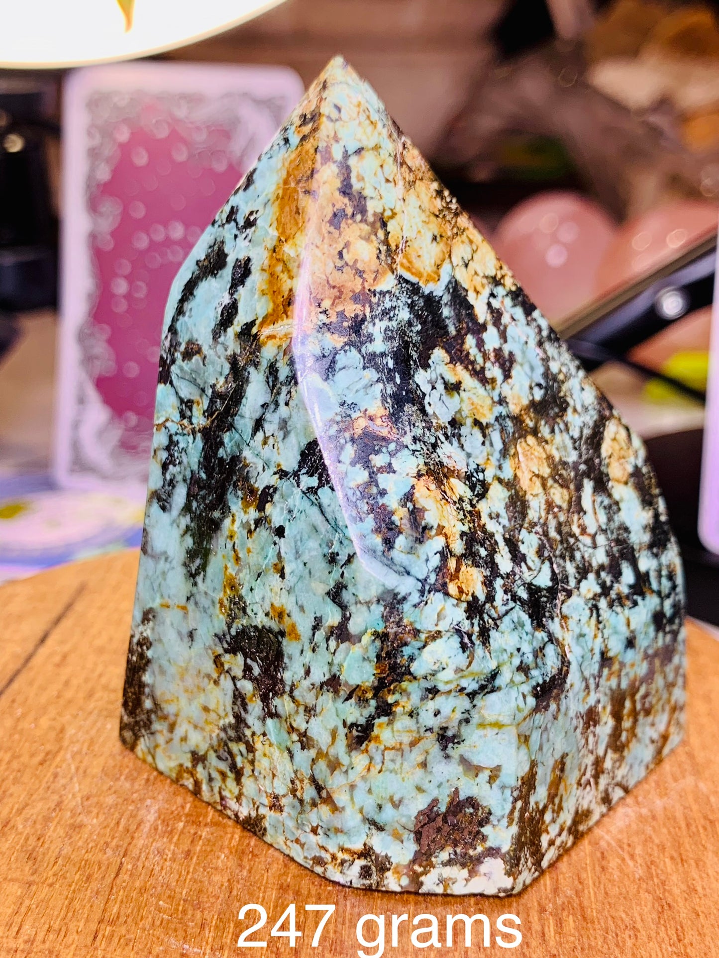 Chrysocolla Crystal Tower