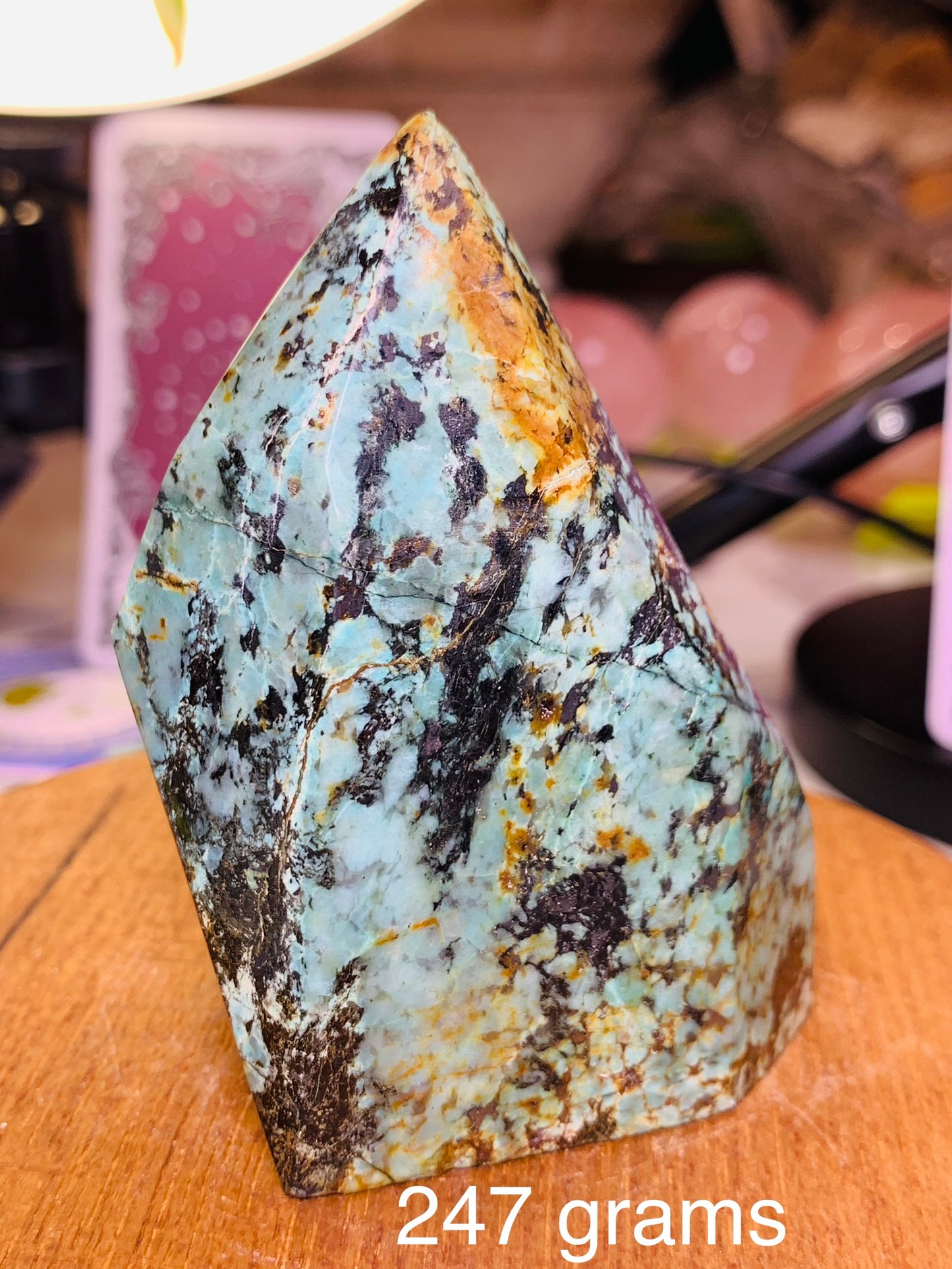 Chrysocolla Crystal Tower