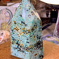 Chrysocolla Crystal Tower