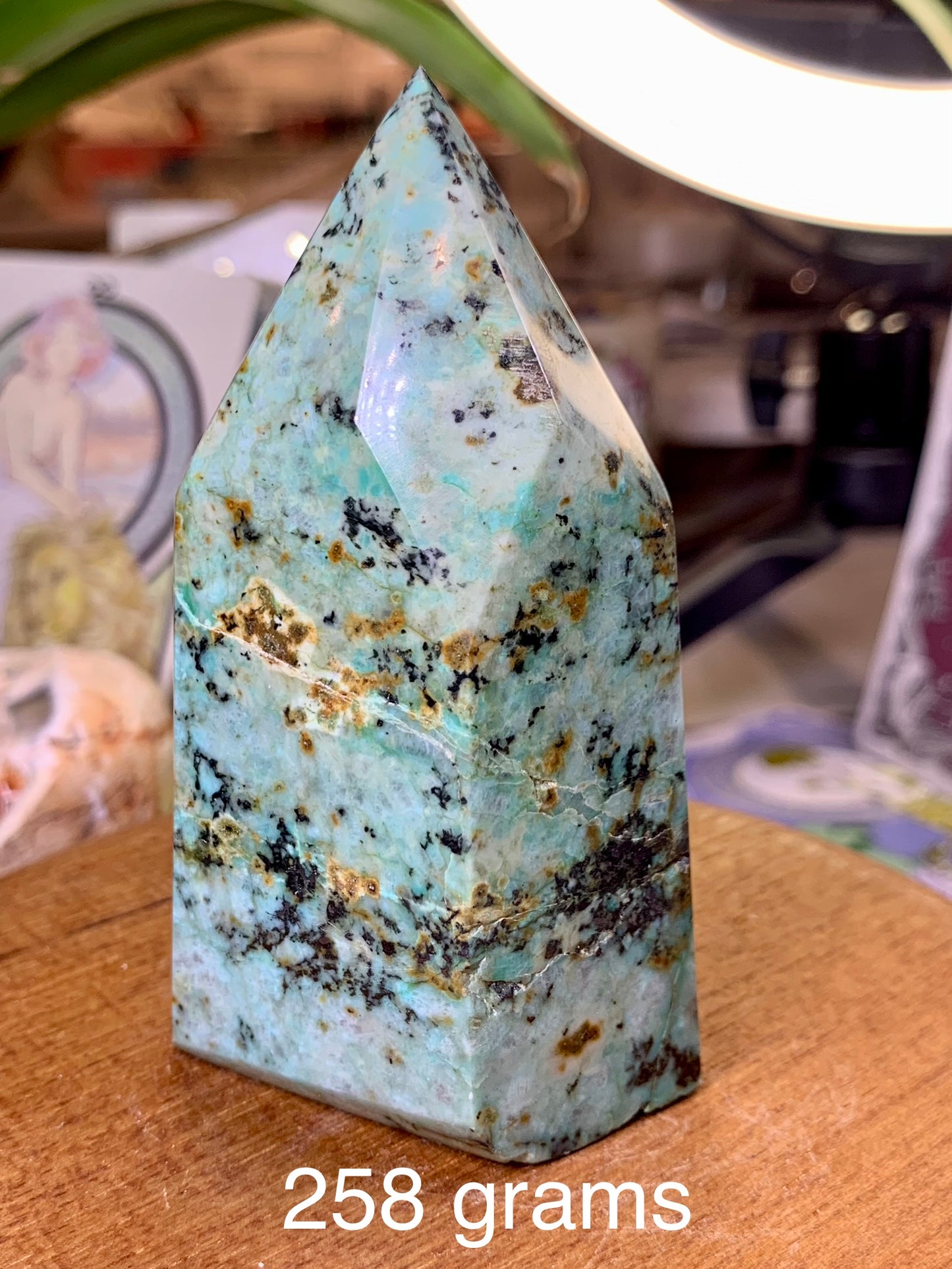 Chrysocolla Crystal Tower