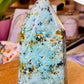 Chrysocolla Crystal Tower