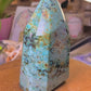 Chrysocolla Crystal Tower