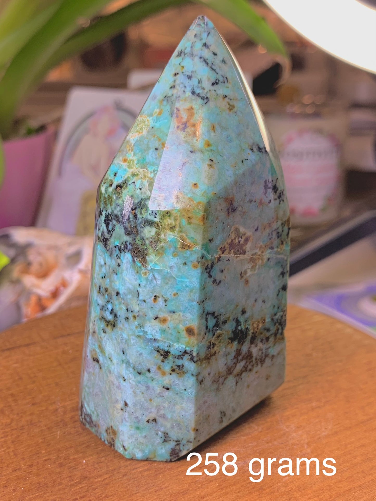 Chrysocolla Crystal Tower