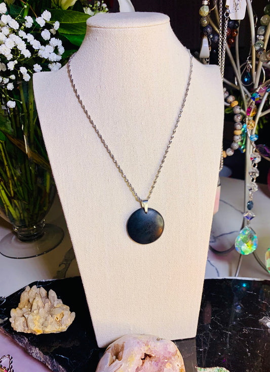Shungite Stainless Steel Necklace