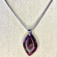 Garnet Stainless Steel Necklace