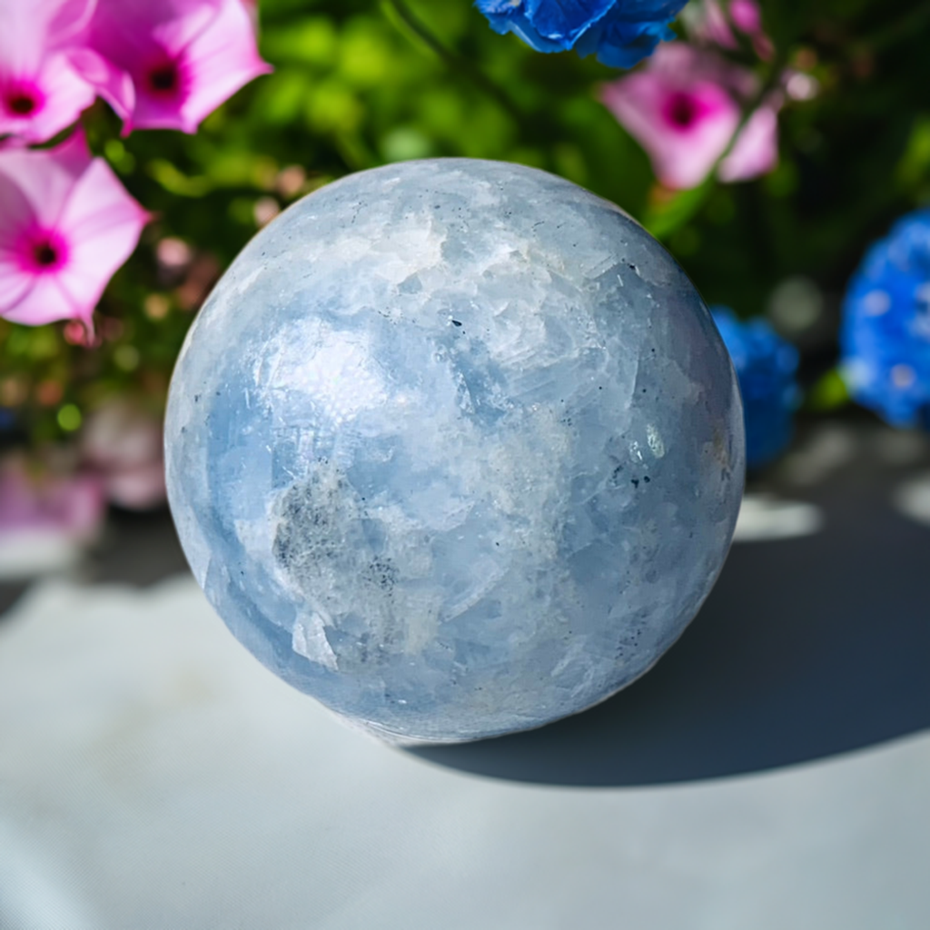 Blue Calcite Sphere