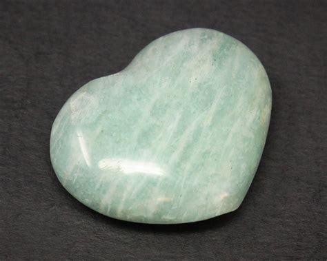 Amazonite 30mm Heart Wicks and Stonez