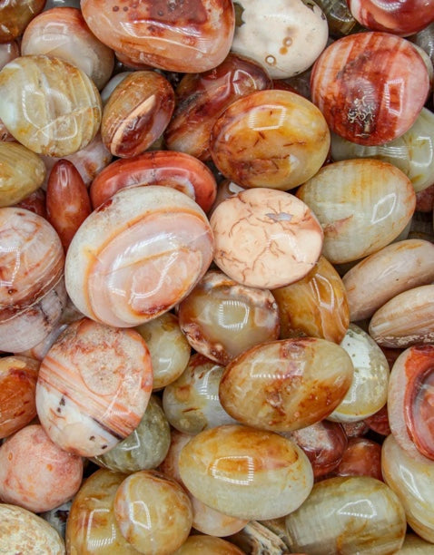 Carnelian Palm Stone Wicks and Stonez