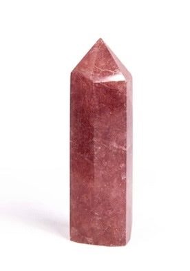 Red Aventurine "Strawberry Quartz" Polished Point Wicks and Stonez